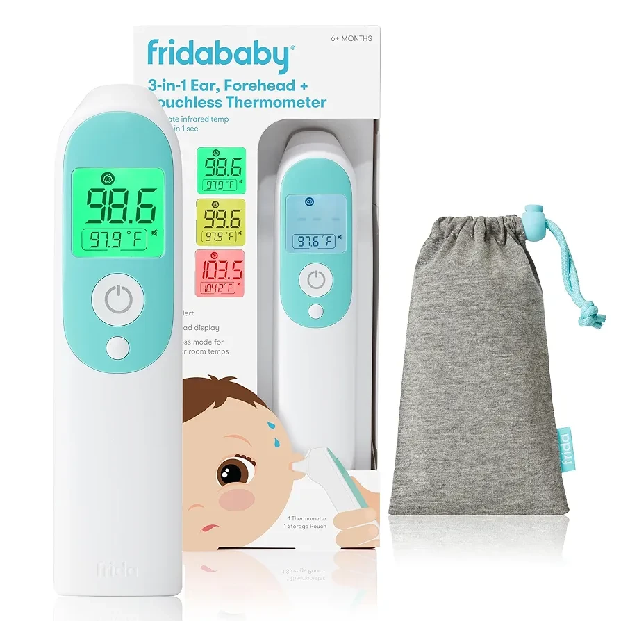 Baby Thermometer, 3-in-1 Infrared Thermometer for Ear, Forehead & Touchless, FSA/ HSA Eligible Fever Thermometer for Baby, Infants ,Toddlers, Kids & Adults