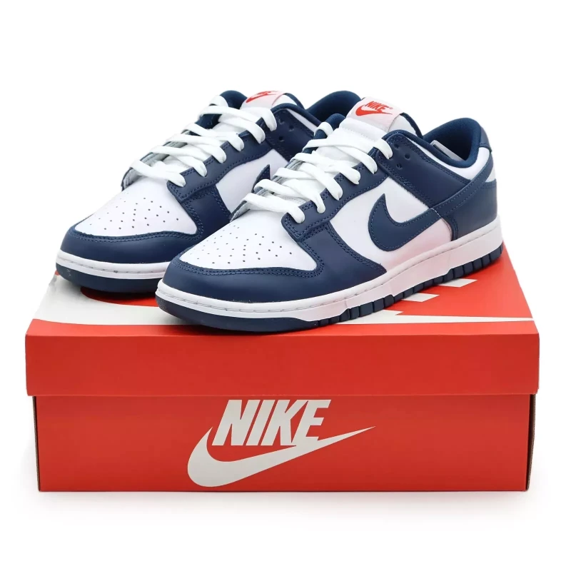 Nike Dunk Low Valerian Blue White Navy USA University Red