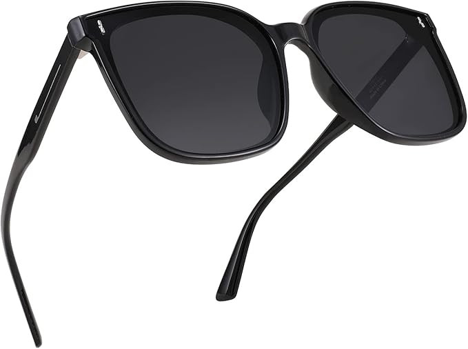 FEISEDY Women Oversized Vintage Polarized Sunglasses Square Cute Trendy Classic Simple Men B2758