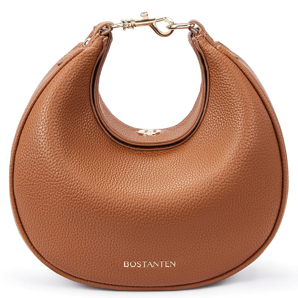 BOSTANTEN Crossbody Purse Small Crescent Shoulder Bags for Women Trendy Hobo Clutch Handbag Removable Strap