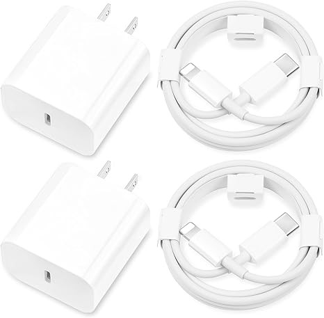 i.Phone Charger Fast Charging,[MFi Certified] 2Pack 20W Type C Fast Charger Block with 6FT USB C Charger Cable Compatible for i.Phone 14/13/12/11 Pro Max/11/Xs Max/XR/X,i.Pad,AirPods Pro