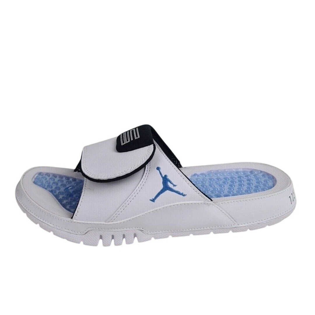 Nike Men's Jordan HYDRO Retro XI FN2452 104 Slides Sandal White Blue Sz 9