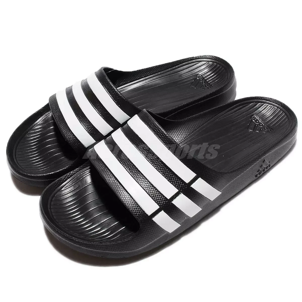 adidas Duramo Slide Black White Men Unisex Sports Sandals Slippers G15890