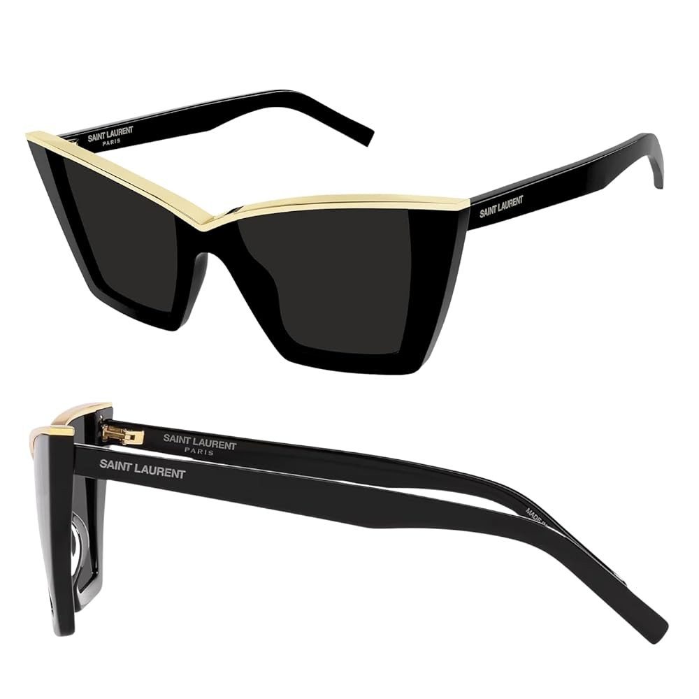 SAINT LAURENT SL 570 Cat-Eye shape Sunglasses + Bundle with eSHADES Luxury Eyewear Kit