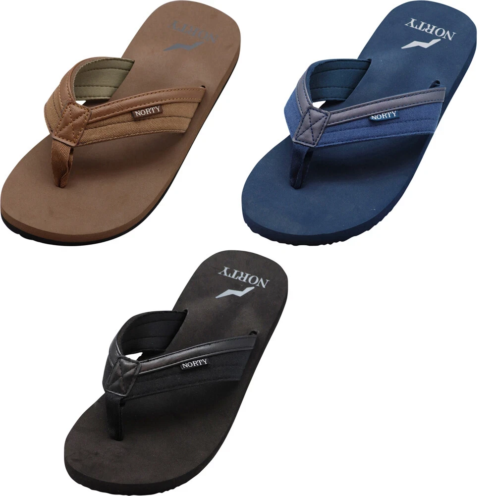 NORTY Men's Sandals for Beach, Casual, Outdoor & Indoor Flip Flop Thong Shoe