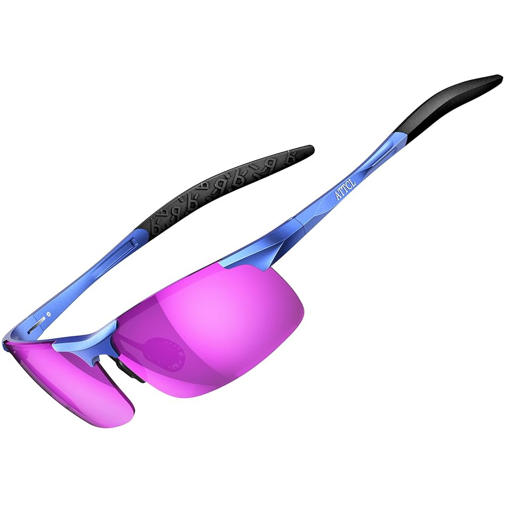 ATTCL Men's Fashion Driving Polarized Sunglasses for Men - Al-Mg metal Ultralight Frame