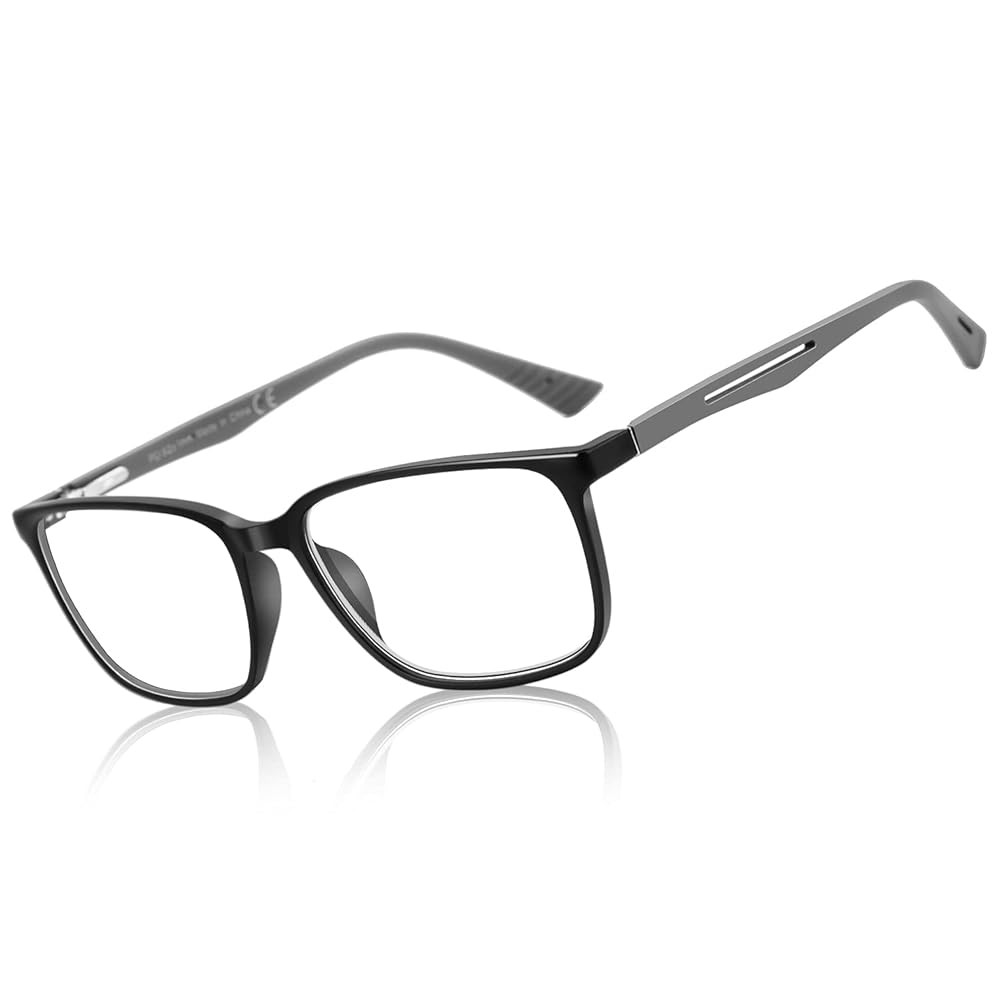 Reading Glasses for Men，Sport Square Frame Readers, Anti Glare Computer Glasses