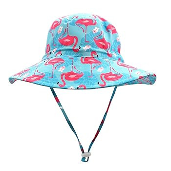 UPF50+ Wide Brim Sun Hat Boys Girls Sun Protection Hat Zoo Beach Swim Safari Bucket Hat for Baby Toddler Kid