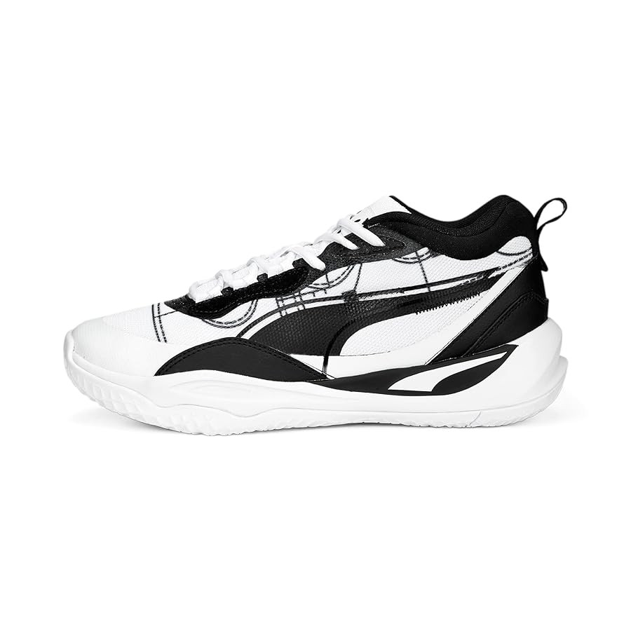 PUMA Men's Playmaker Pro Basketball Shoes, Fresh Pear-Wood Violet, 10.5