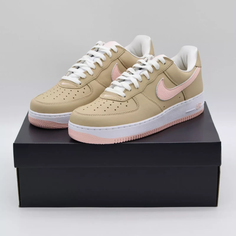 Nike Air Force 1 Low Retro Linen Atmosphere True White Pink (Men's)