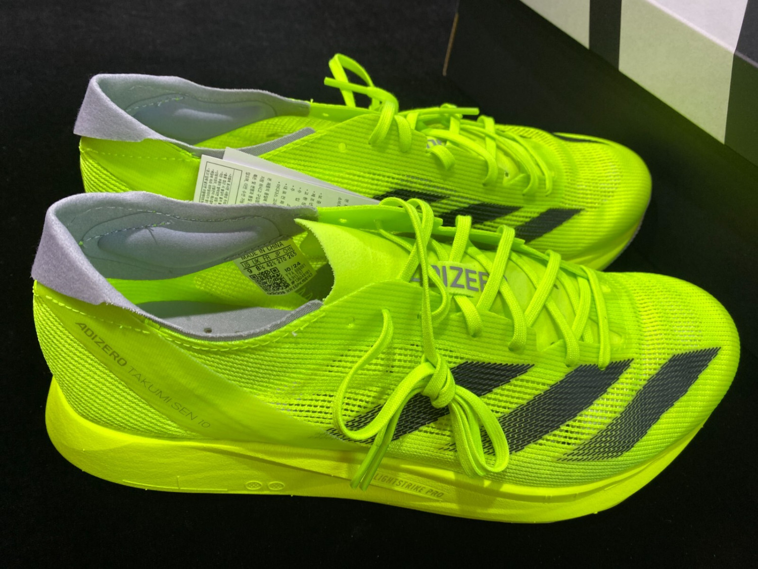 adidas Adizero Takumi Sen 10 Men's Running Shoes Jogging Sports Black NWT