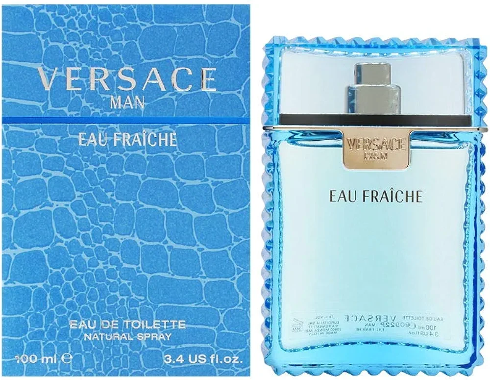 Versace Man Eau Fraiche by Versace for Men 3.4 oz Eau de Toilette Spray