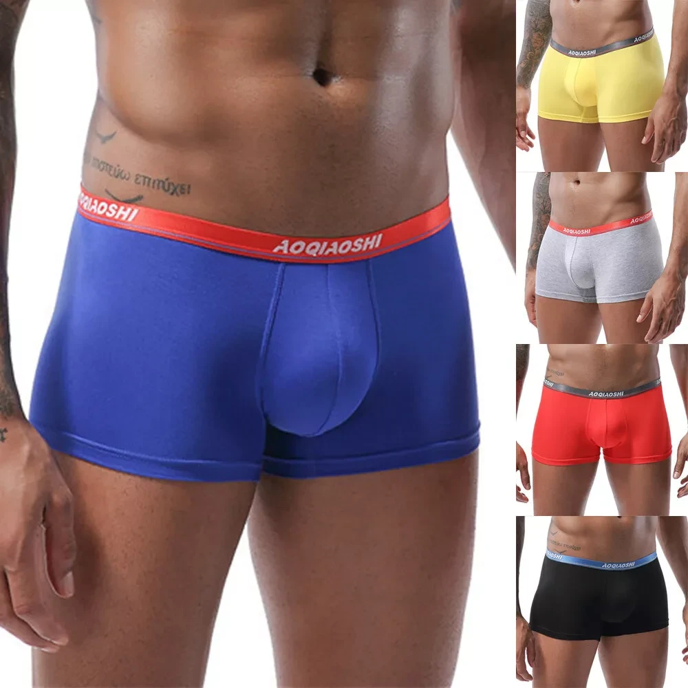 Sexy Men's Modal Underwear Boxer Briefs Trunks Soft Breathable M -2XL