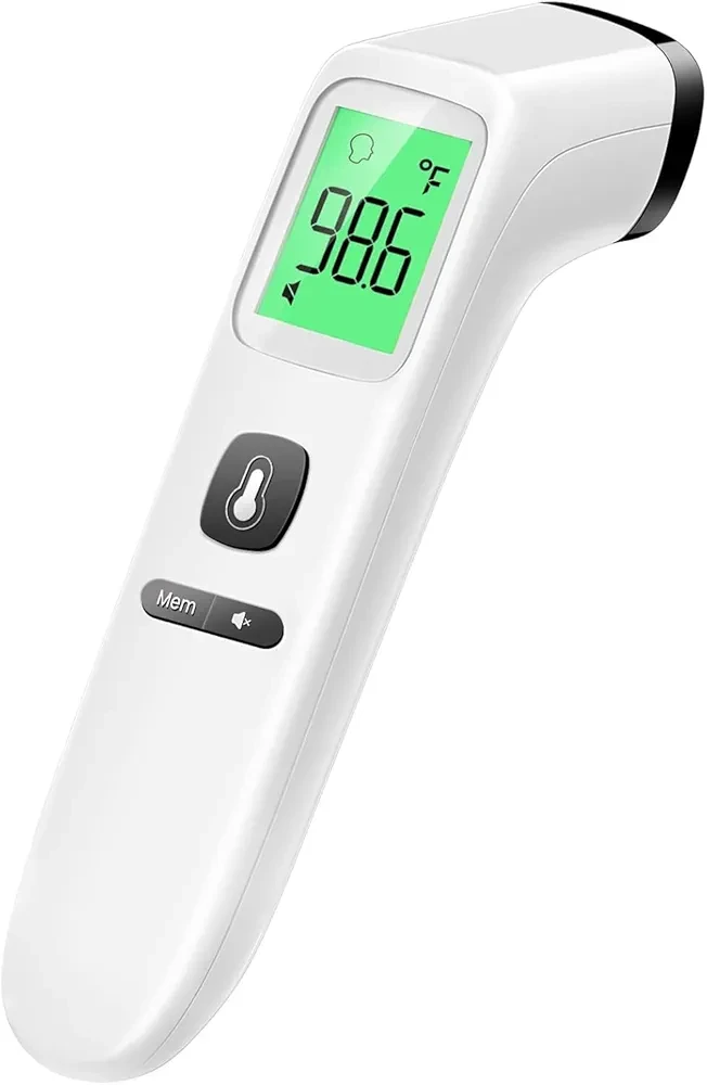 No-Touch Thermometer for Adults and Kids, Accurate Digital Baby Thermometer, FSA HSA Eligible, Fever Alarm & Silent Mode, 2 in 1 Forehead & Object Mode