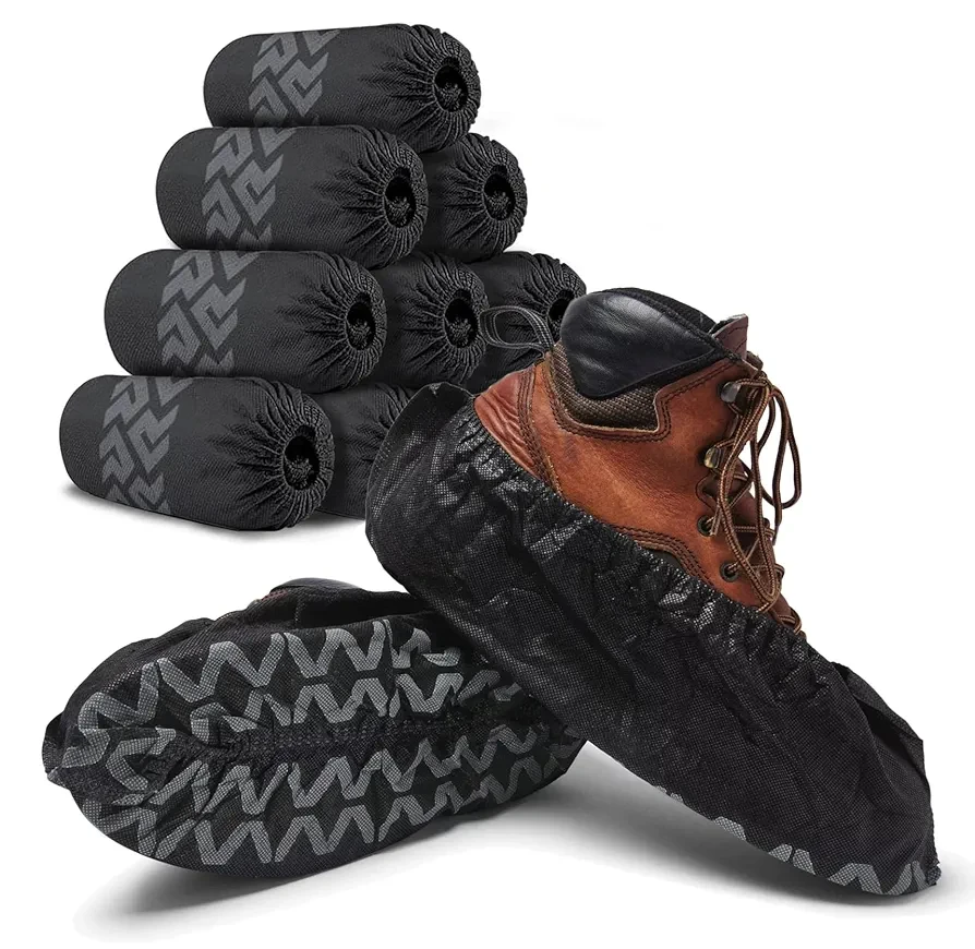 1000 Pack Disposable Boot & Shoe Covers Non Slip Durable Fits Virtual Most Shoes Case of 1000