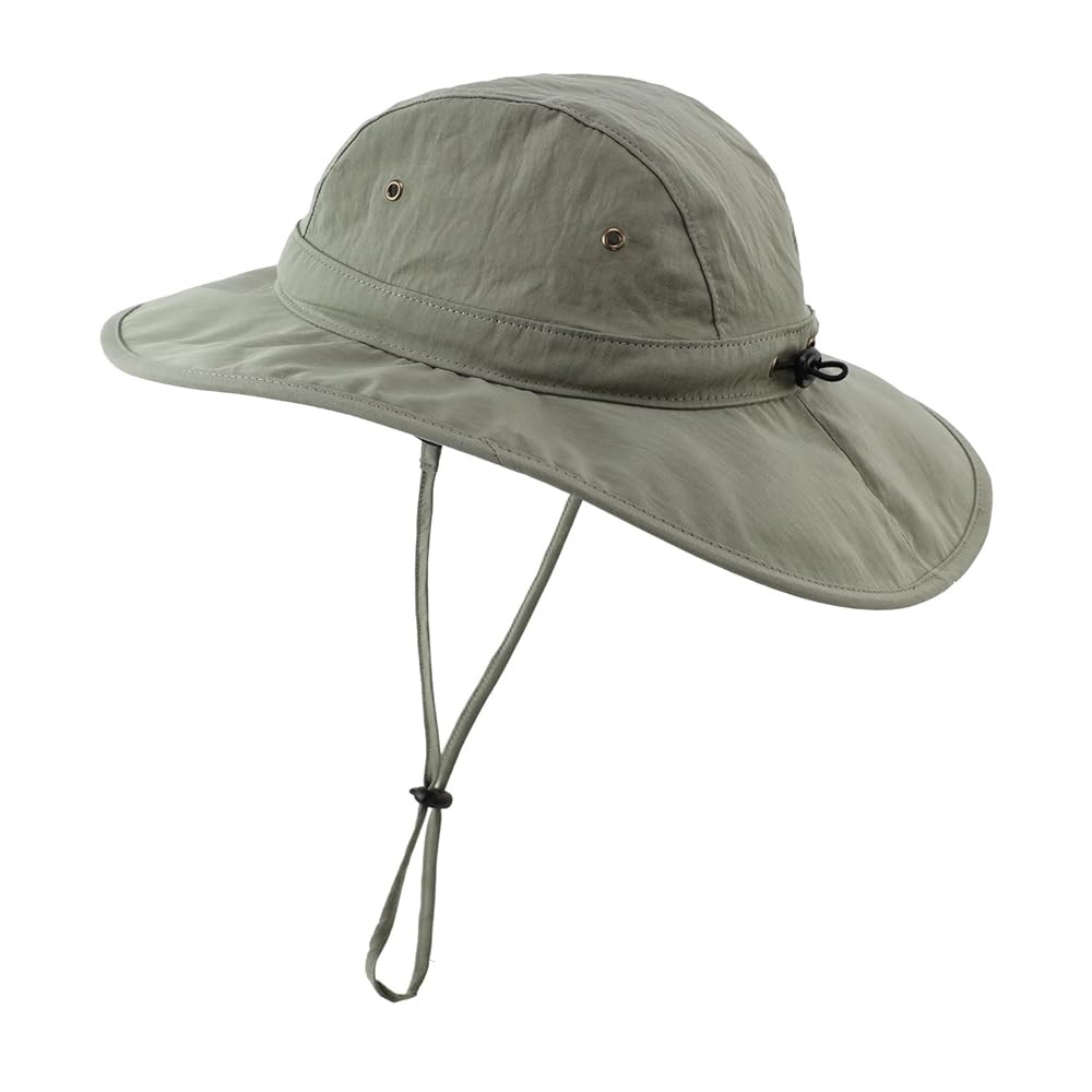 Summer UPF 50+ Men's Bucket Sun Hat Wide Brim Fishing Hat Safari Hat