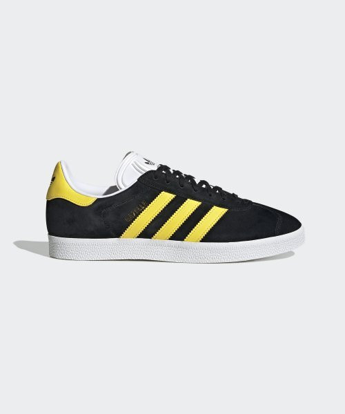 Adidas Gazelle Originals Shoes Sneakers Black Yellow IG0669