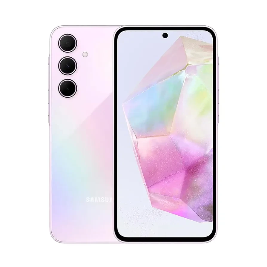 Samsung Galaxy A55 5G A556E 256GB Dual-SIM GSM Unlocked Android Smartphone (Latin Variant/US Compatible LTE) - Awesome Lilac