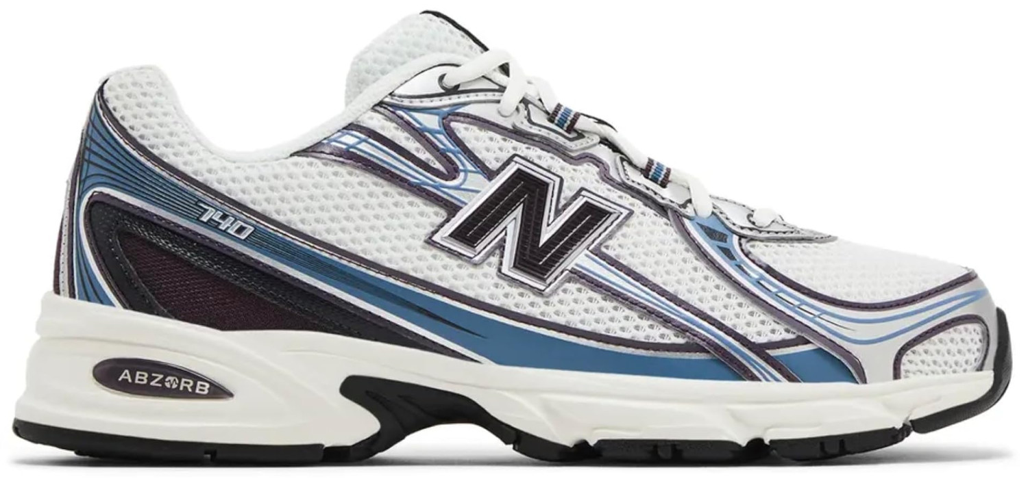 New Balance 740 Mens Shoes (Sea Salt White Plum, 7