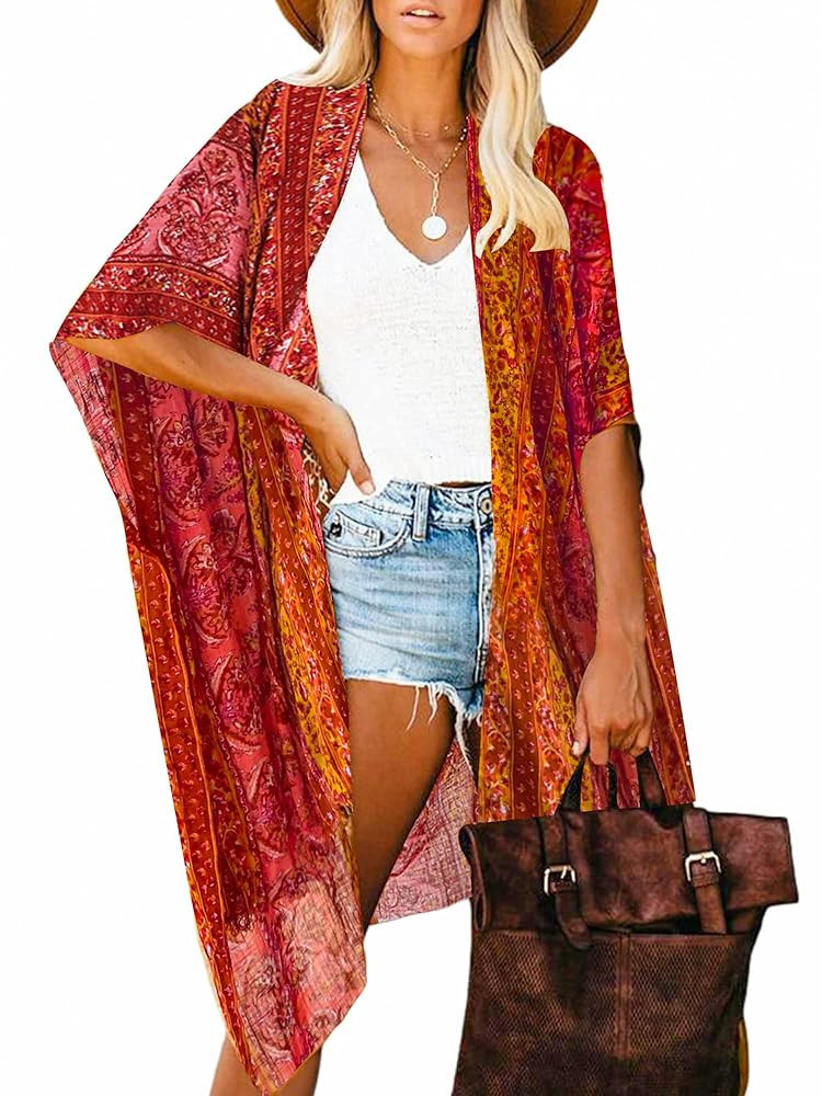 Breezy Lane Kimonos for Women Swimsuit Coverups Beach Cover Up Swimwear Cardigan Summer