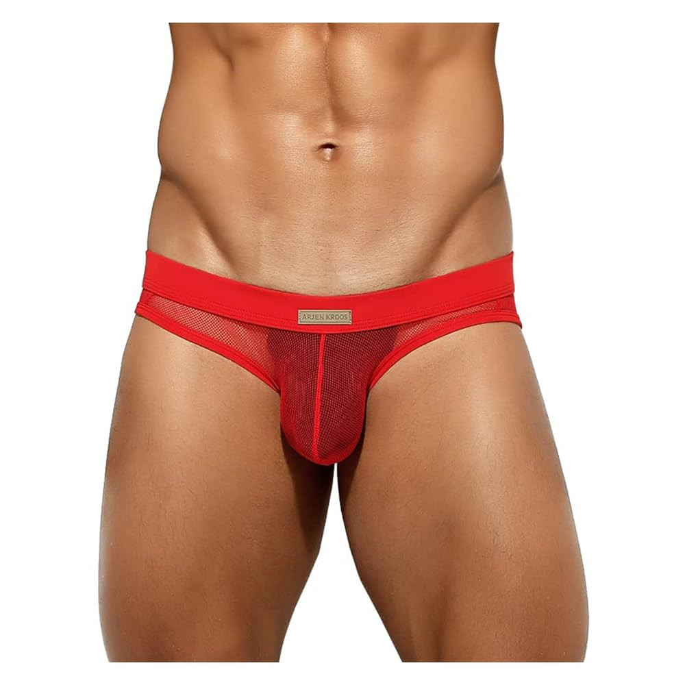 Arjen Kroos Men's Sexy Briefs Breathable Comfortable Mesh Underwear