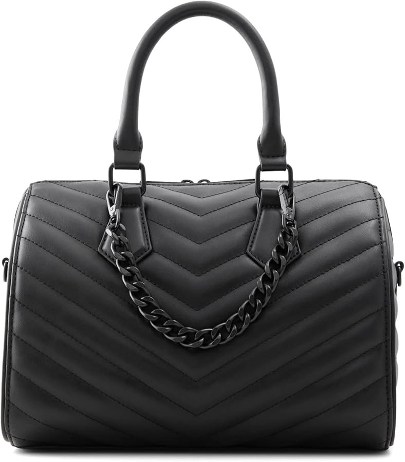 ALDO Women's Kedauldan Barrel Bag, Black/Black