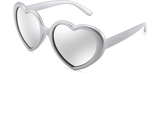 FEISEDY Polarized Heart Shaped Sunglasses Oversized Vintage Fashion Love Eyeglasses for Women UV400 B2337