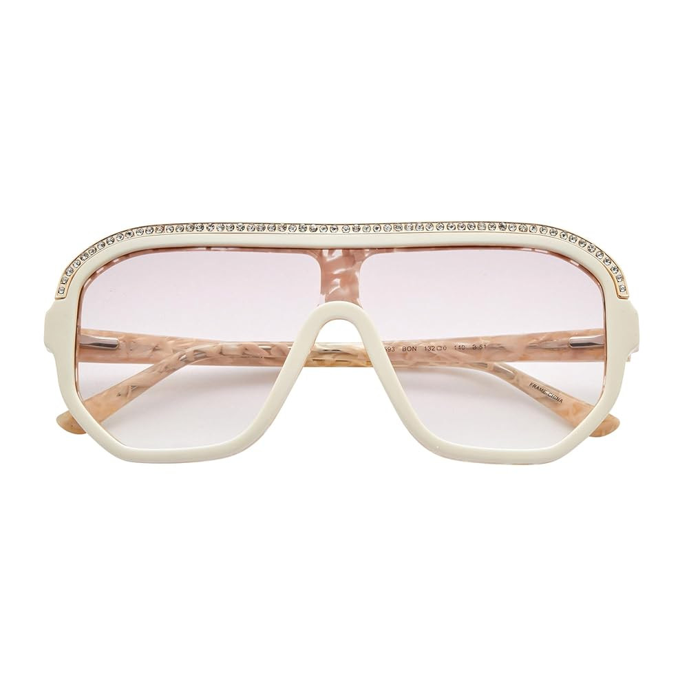 L.A.M.B. Gwen Stefani LA593 Shield Sunglasses for Women, UV400 Protection