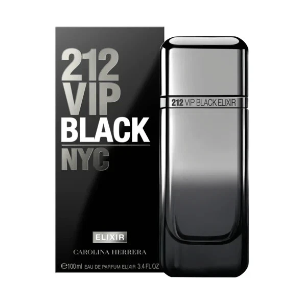 Carolina Herrera 212 VIP Black Elixir 3.4 oz / 100 ml Eau De Parfum