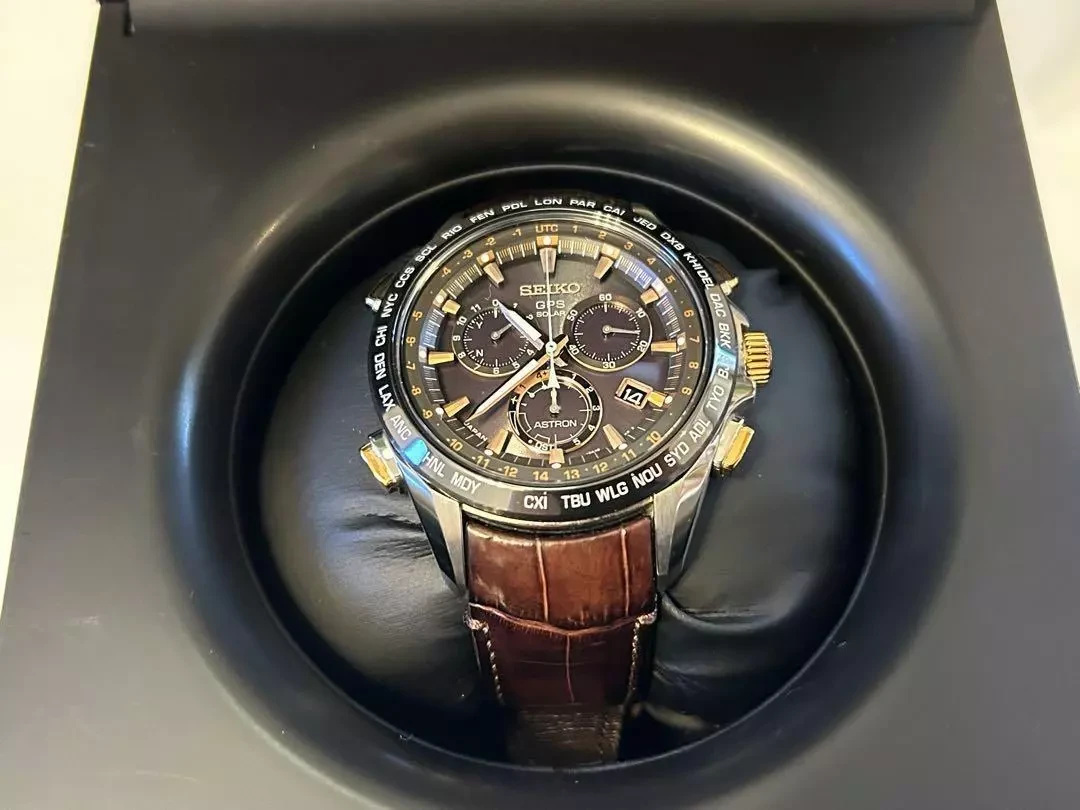 SEIKO ASTRON 8X82-0AB0-1 GPS Solar Radio Chronograph Men's Watch SBXB025 Used