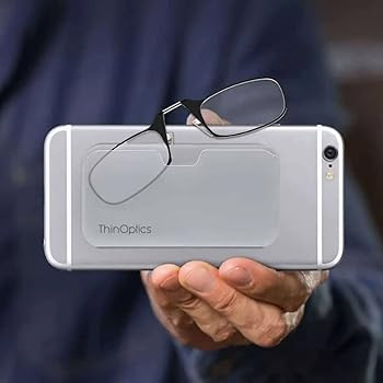 ThinOptics Universal Pod Case + Rectangular Reading Glasses