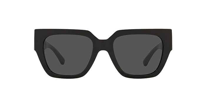 Versace Woman Sunglasses Black Frame, Dark Grey Lenses, 53MM