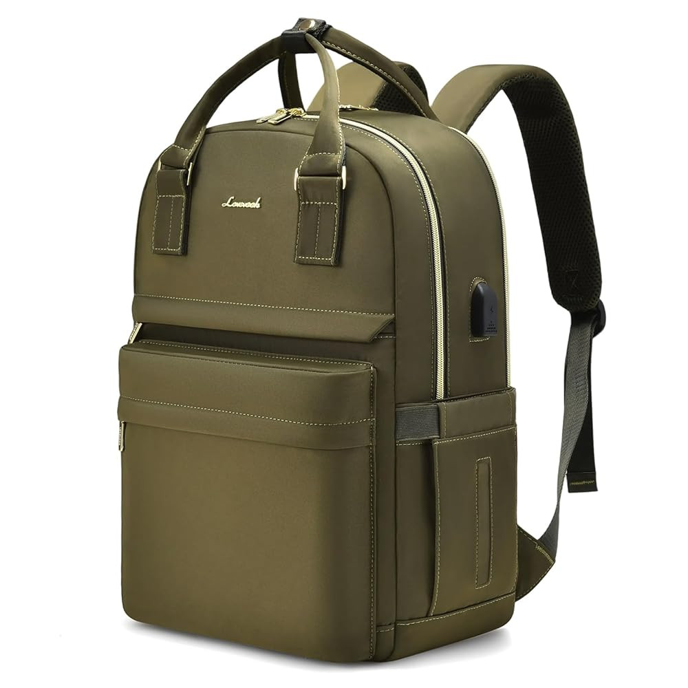 LOVEVOOK Laptop Backpack for Women 15.6 Inch Laptop Bag with USB Port, Fashion Waterproof Backpacks Teacher Nurse Stylish Travel Bags Vintage Daypacks Bookbag for College School Work