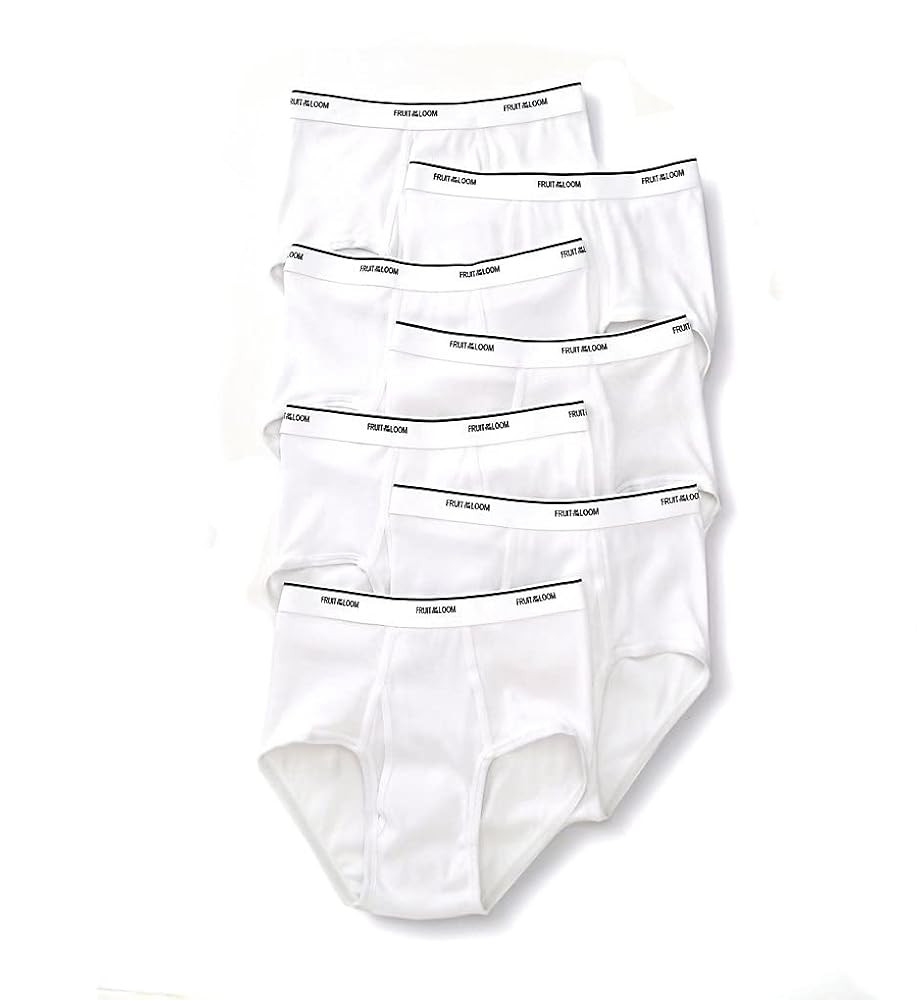 Fruit of the Loom Men's Basic White Brief Multipack