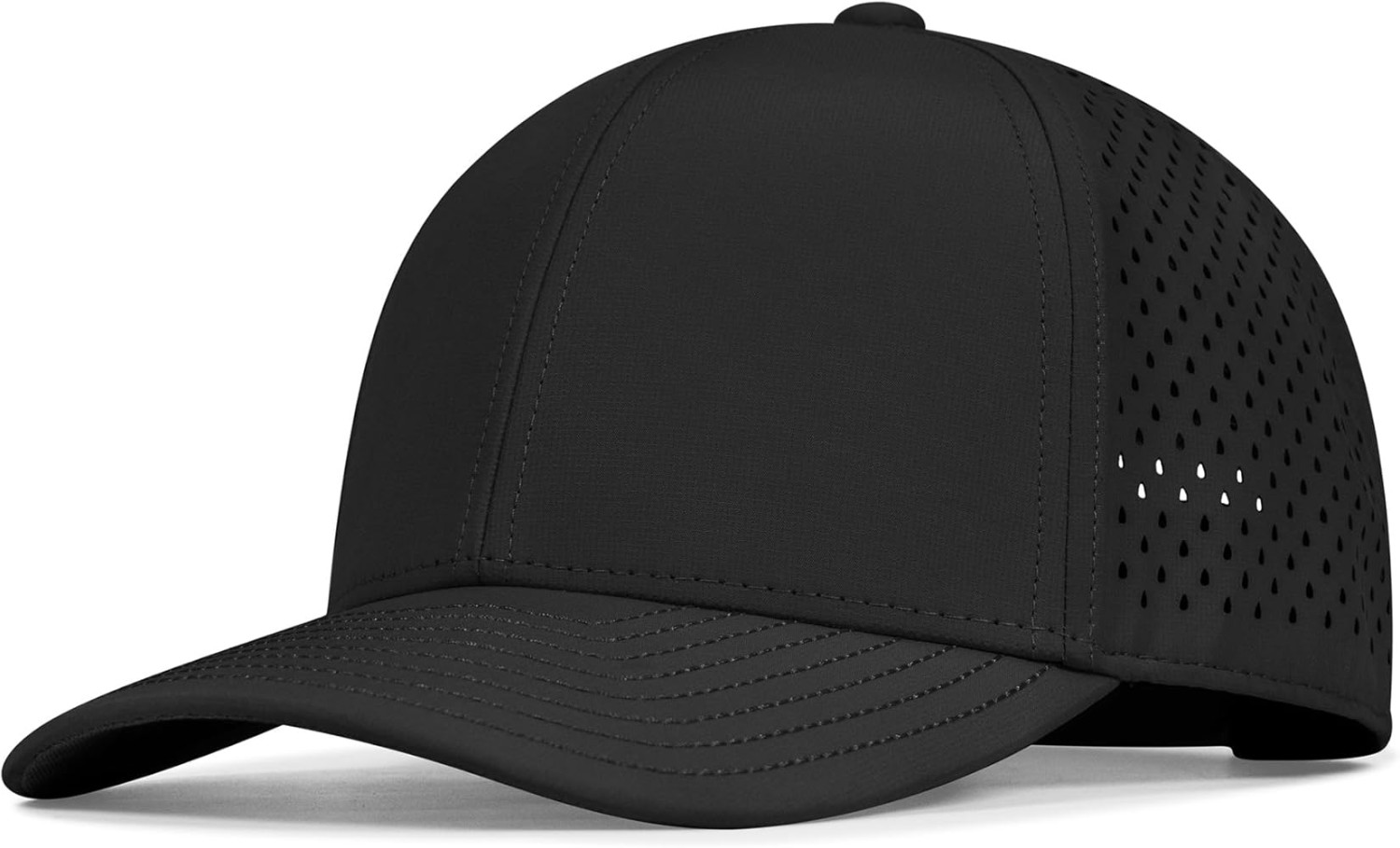 Performance Snapback Hats for Men Women,6 Panel Baseball Cap,Golf,Running,Workout