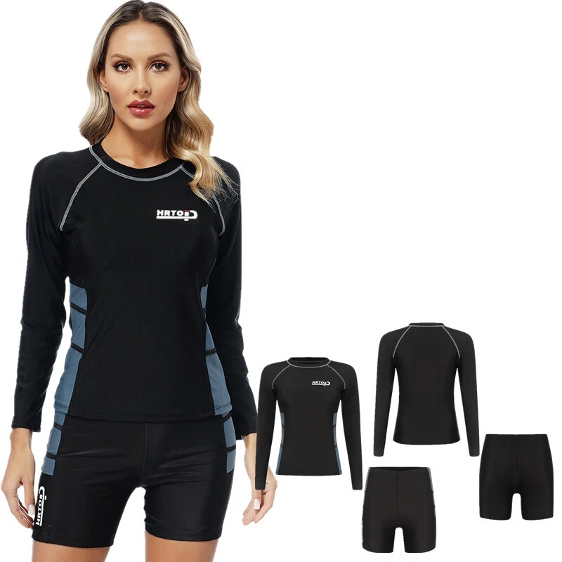 Womens Swimwear Padded Swimsuit Sunburn And UV Rays Beachwear Athletic Summer