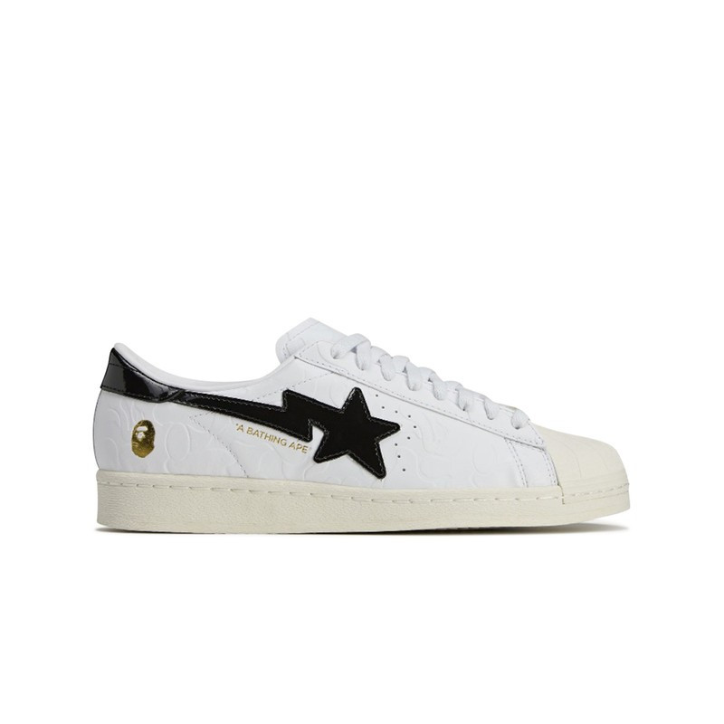 Adidas Originals x BAPE Superstar (FTWWHT/CBLACK/OWHITE) Men's Shoes