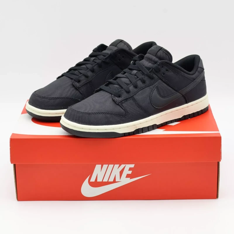 Nike Dunk Low Retro PRM Black Sail Canvas (Men's)