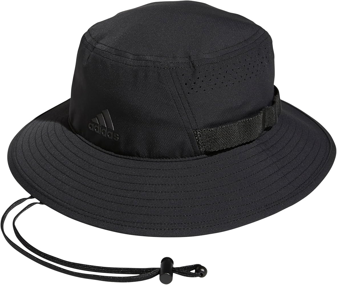 adidas Men's Victory Bucket Hat outdoors and sideline wide brim style for sun protection