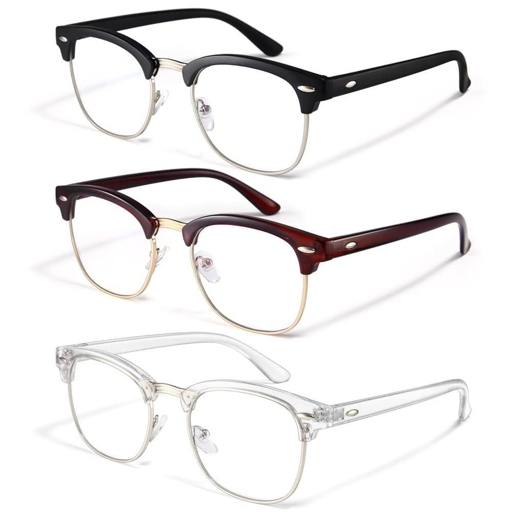 Blocking Glasses Blue Light Glasses Men Women, Anti Blu-Ray Clear Gaming Glasses Lenses