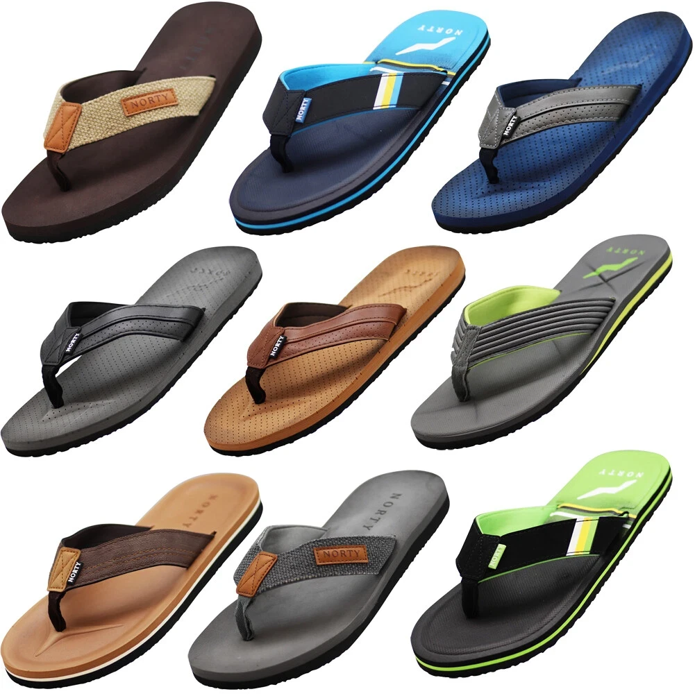 Norty Men's Soft EVA Flip Flop Thong Sandal Shoe for Casual Beach Pool Everyday