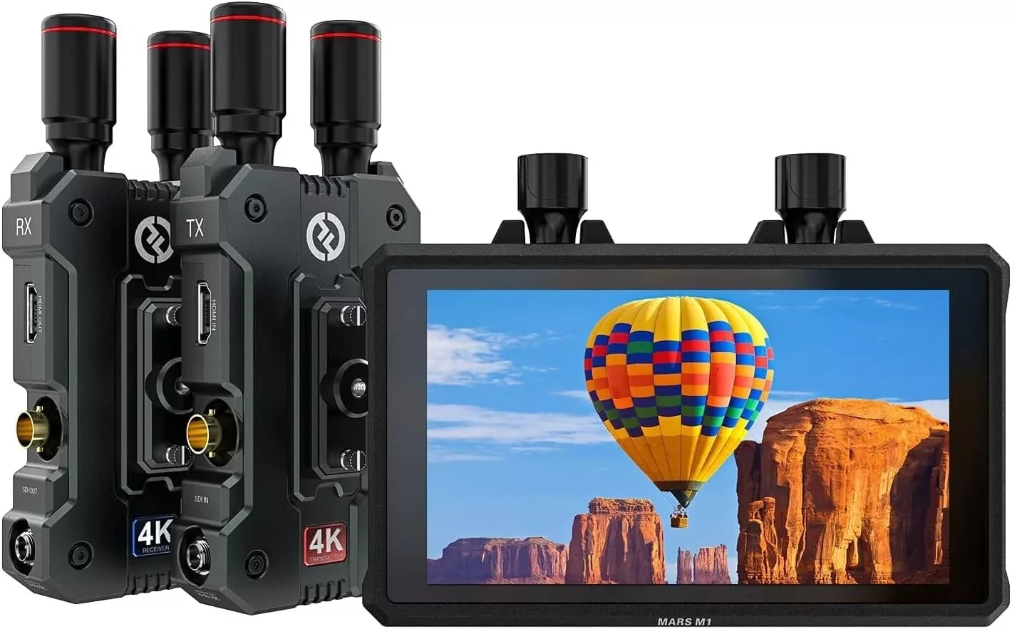 Hollyland 4K Video Transmit Family -Mars 4K(TX&RX) and Mars M1 Enhanced (1 Set)