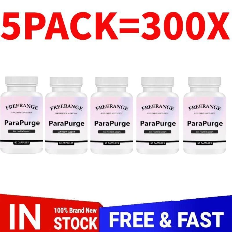 FreeRange ParaPurge Advanced Parasite Cleanser Gut&Colon Support 300C apsules