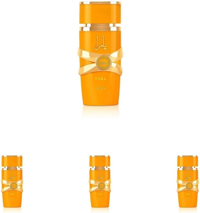 Lattafa Perfumes Yara Tous for Women Eau de Parfum Spray, 3.40 Ounces / 100 ml (Pack of 4)