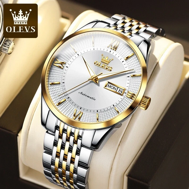 OLEVS Automatic Mechanical Waterproof Luxury Watch Date Men's Wristwatch