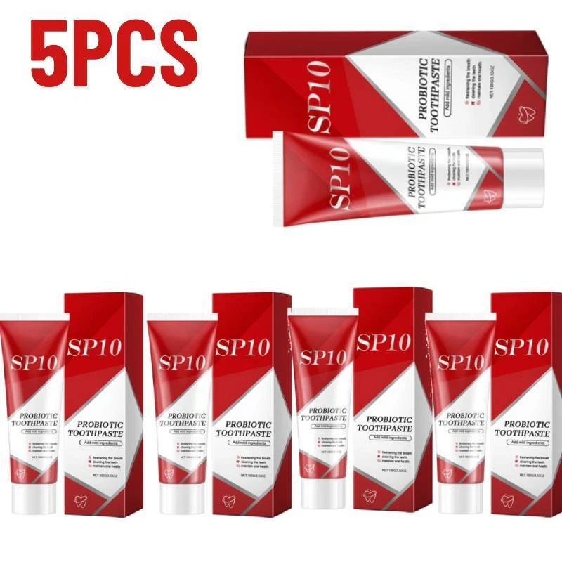 5PC Probiotic Toothpaste SP10 Multifunctional Probiotic Toothpaste 100g