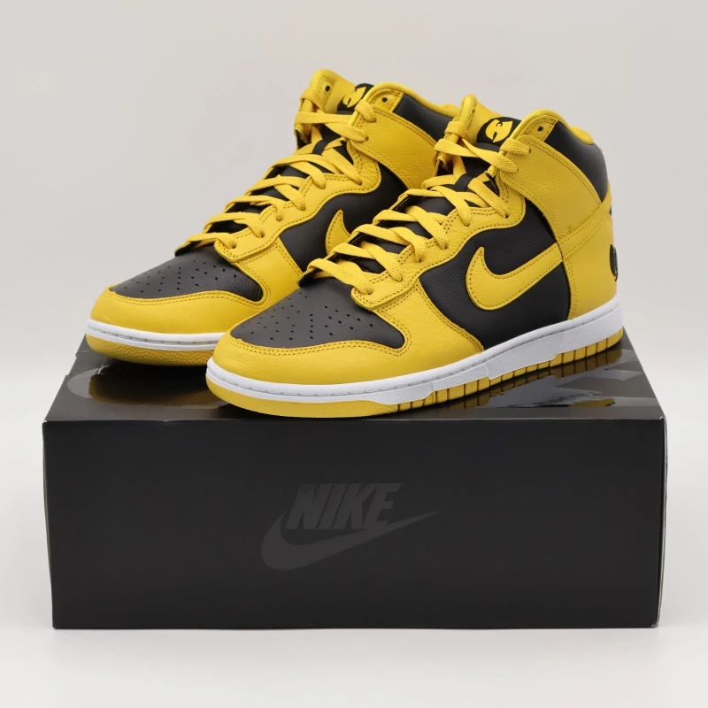 Nike Dunk High Retro PRM Black and Pollen (Men's)