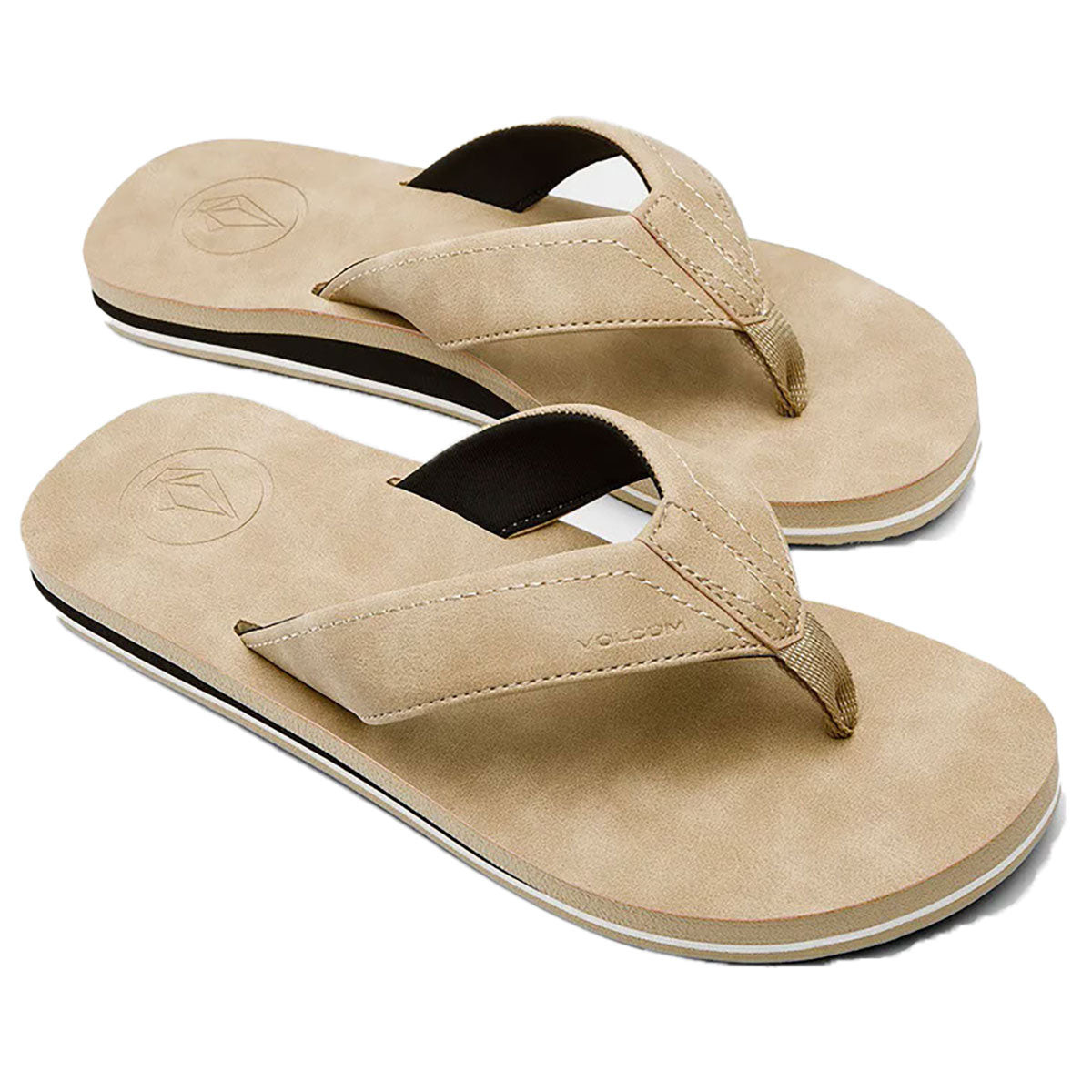 Volcom Men's Victor Lx Tan Brown Sandals (TAN)